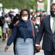 Attorney S. Lee Merritt and Wanda Cooper, Arbery’s Mom, Walk to the Courthouse